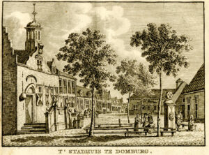 Het stadhuis van Domburg, uit 'Vaderlandsche gezichten of afbeeldingen...', afb. 1