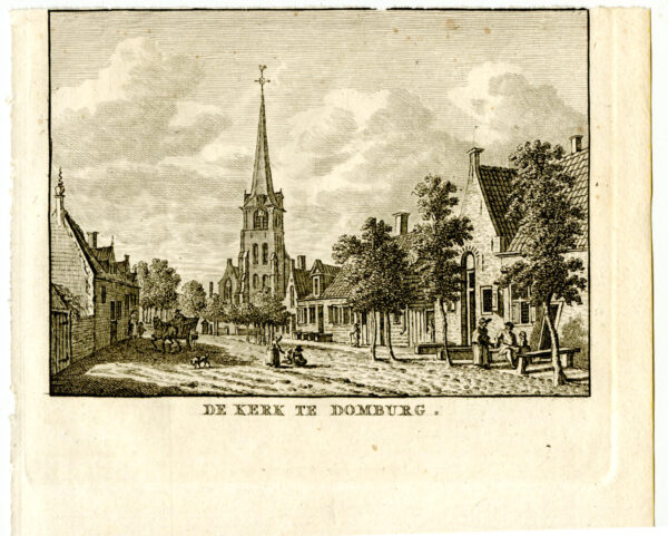 De kerk van Domburg, uit 'Vaderlandsche gezichten of afbeeldingen...', afb. 2