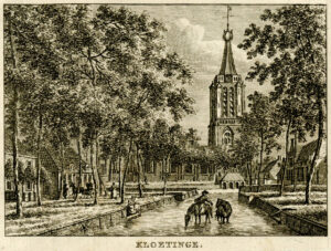 Kloetinge, uit 'Vaderlandsche gezichten of afbeeldingen...', afb. 1