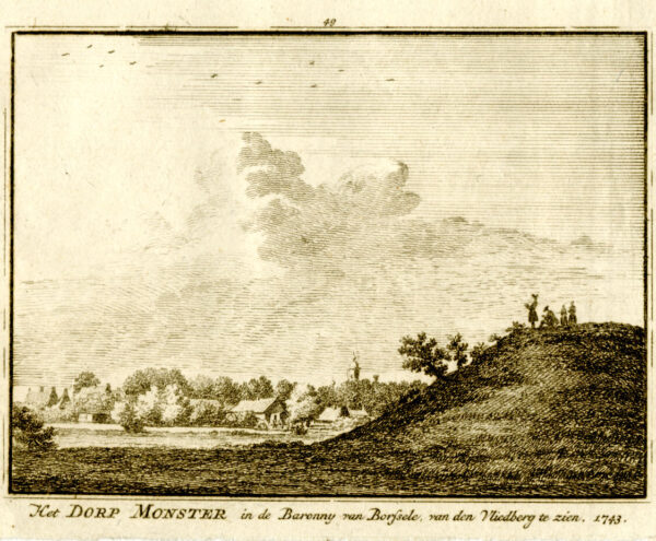De Vliedberg bij Borssele, in 1743, uit 'Het verheerlykt Nederland...', afb. 1