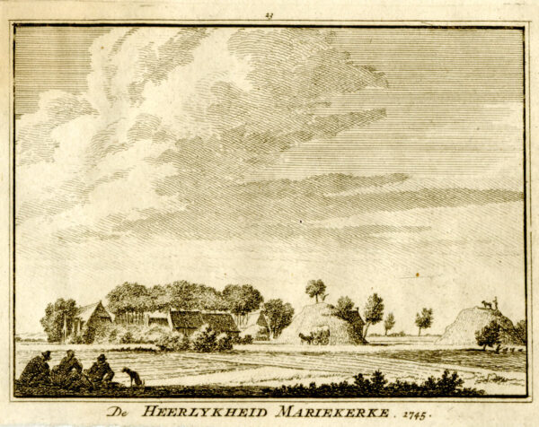 Mariekerke, in 1745, uit 'Het verheerlykt Nederland...', afb. 1