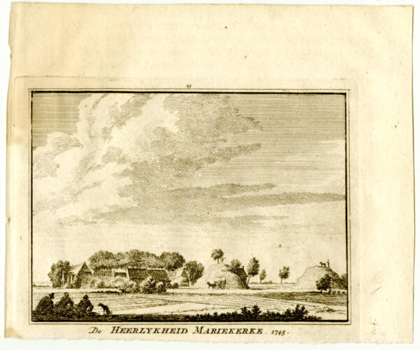 Mariekerke, in 1745, uit 'Het verheerlykt Nederland...', afb. 2