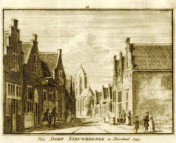 Nieuwerkerk, in 1745, uit 'Het verheerlykt Nederland...', afb. 1