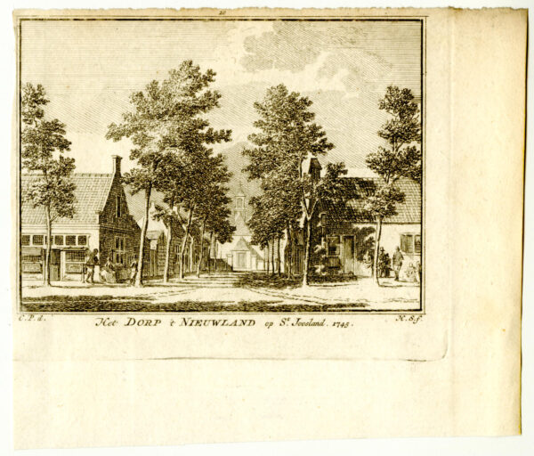 Nieuw- en Sint Joosland, in 1745, uit 'Het verheerlykt Nederland...', afb. 2