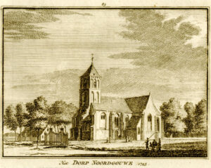Noordgouwe, in 1745, uit 'Het verheerlykt Nederland...', afb. 1