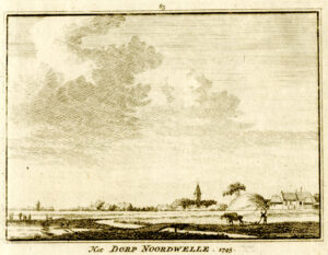 Noordwelle, in 1745, uit 'Het verheerlykt Nederland...', afb. 1