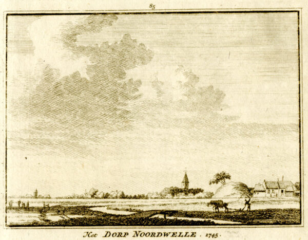 Noordwelle, in 1745, uit 'Het verheerlykt Nederland...', afb. 1