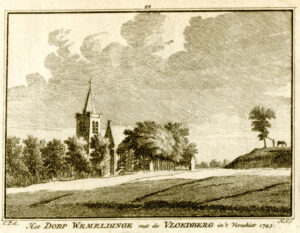 Wemeldinge, in 1743, uit 'Het verheerlykt Nederland...', afb. 1