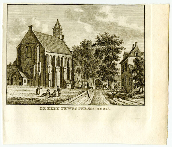 De kerk van West-Souburg, uit 'Vaderlandsche gezichten of afbeeldingen...', afb. 2