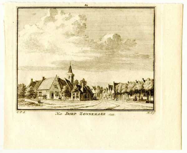 Zonnemaire, in 1745, uit 'Het verheerlykt Nederland...', afb. 2