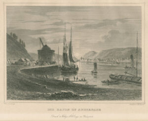 De haven van Andernach, door Ludwig Lange (1808-1868), Afb.1