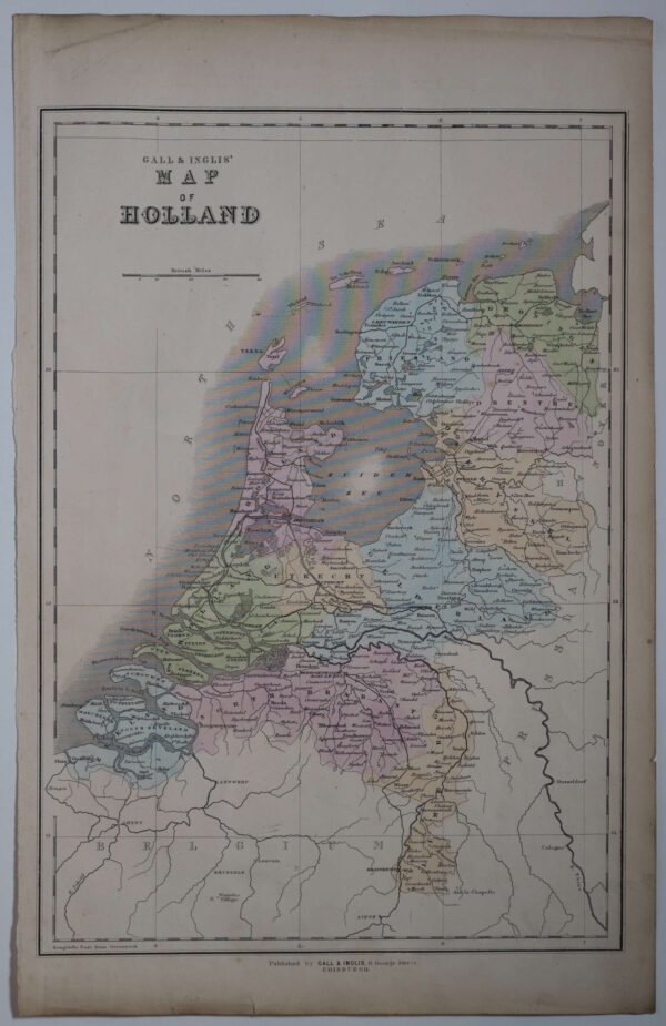 Nederland, door de uitgever Gall & Inglis in Edinburgh, Afb.1