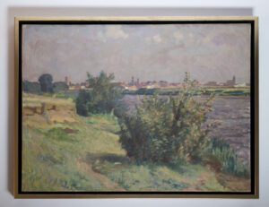 Aanzicht op Venlo vanaf de overzijde van de Maas, door Sef Moonen, Afb.1