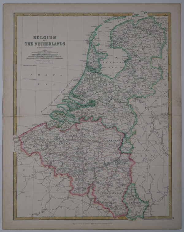 België en Nederland, door Alexander Keith Johnston (1804 – 1871), Afb.1