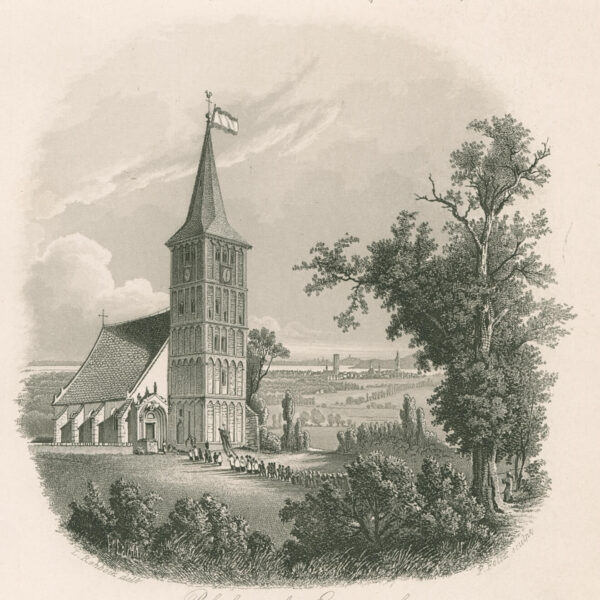 Sint-Vituskerk in Hoch-Elten, met gezicht op Emmerich, titelpagina uit het eerste deel van 'Der Rhein und die Rheinlande'. afb. 2