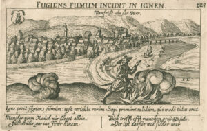 Wanfried, aan de Werra, in Hessen, uit 'Thesaurus philopoliticus' van Daniel Meisner en Eberhard Kieser, afb.1