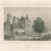 Het raadhuis van Rees, in Noordrijn-Westfalen, uit 'Der Rhein und die Rheinlande ... Von Cöln bis ans Meer', afb.2