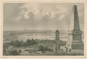 Weißer Turm, en gezicht op Neuwied en Weißenthurm, in Rijnland-Palts., Afb.1